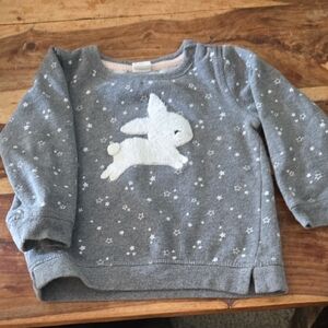 H&M Charcoal Starry Bunny Sweatshirt